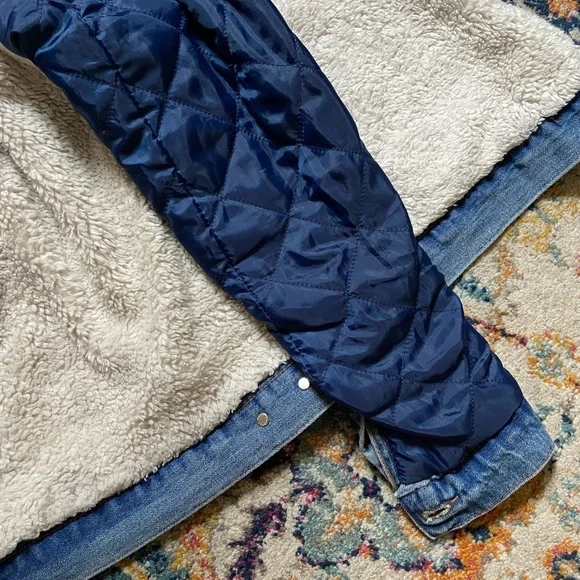 ❄️ Topman / ASOS Winter Sherpa Style Lined Denim / Jean Jacket ❄️ - Picture 10 of 16